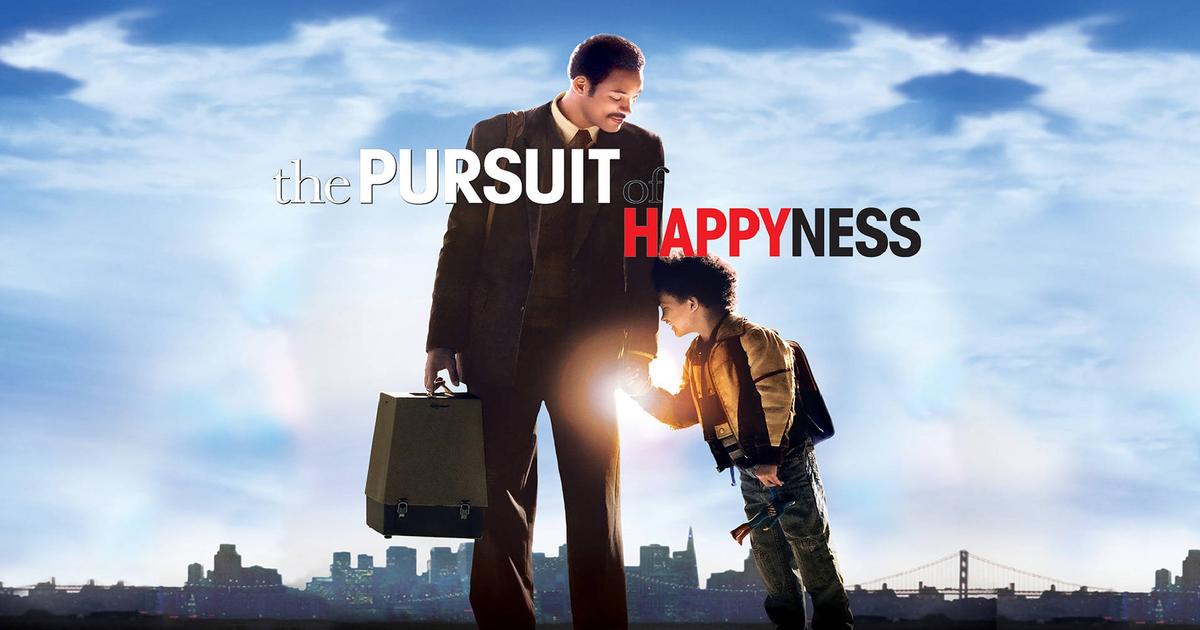 Title art for the movie based on a true story The Pursuit of Happyness
